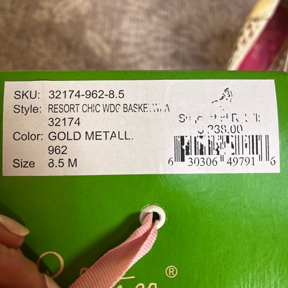 Lilly Pulitzer Gold Wedges - Picture 8 of 13